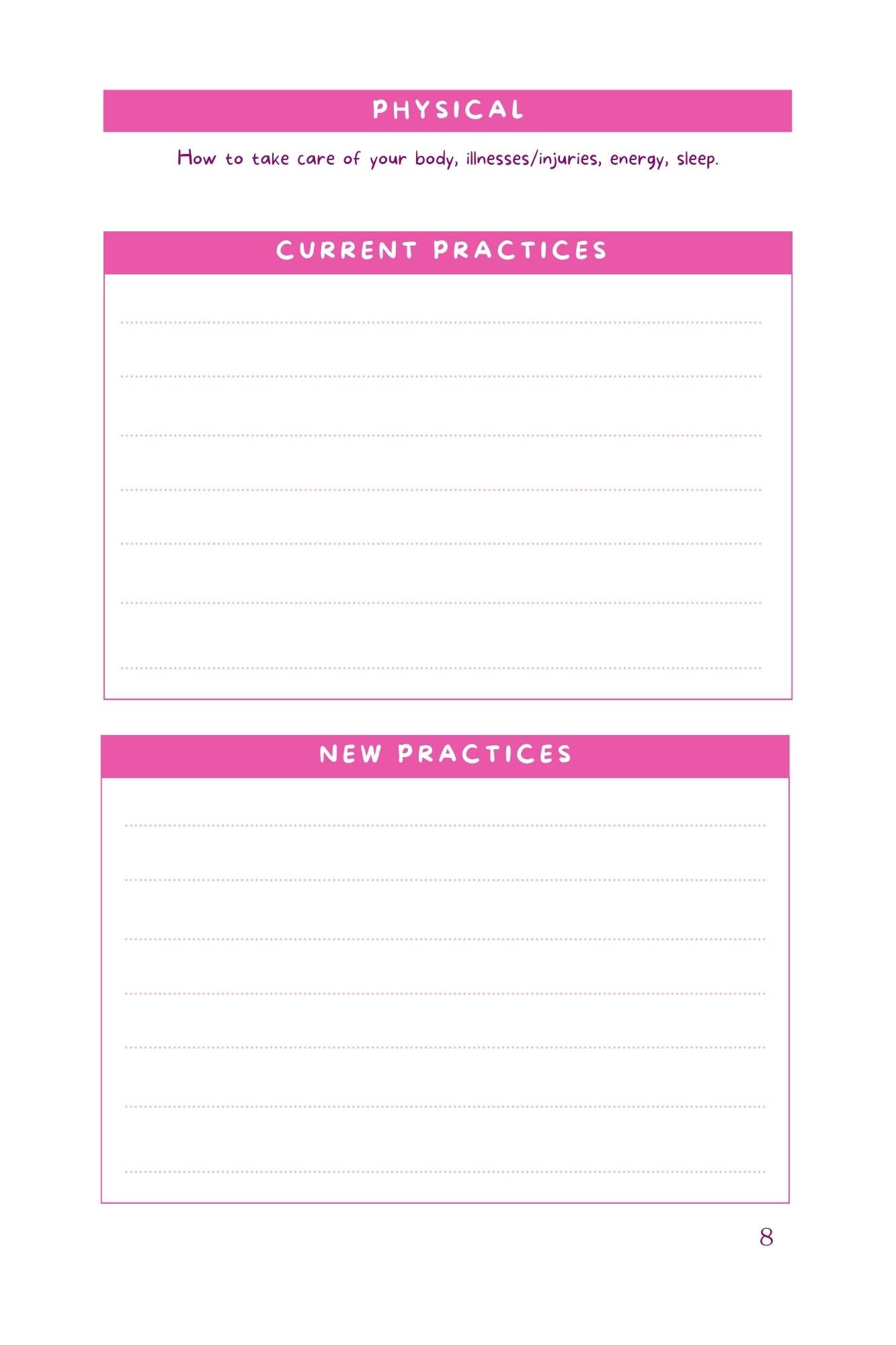Morcia Bradley's SELF-CARE SUPERCHARGED A Self-Care Workbook for Queens