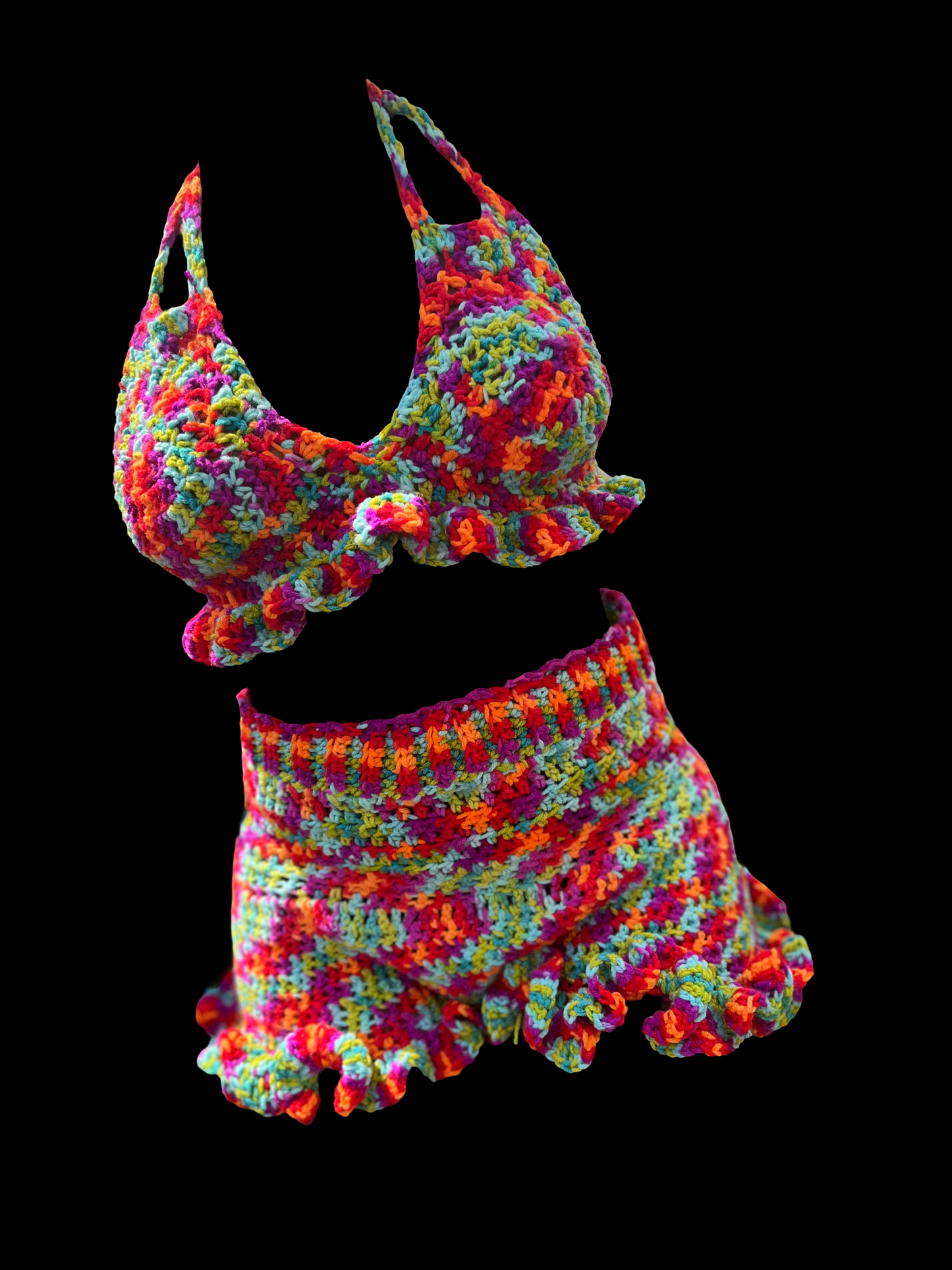 Crochet High Waist Bikini Swimwear